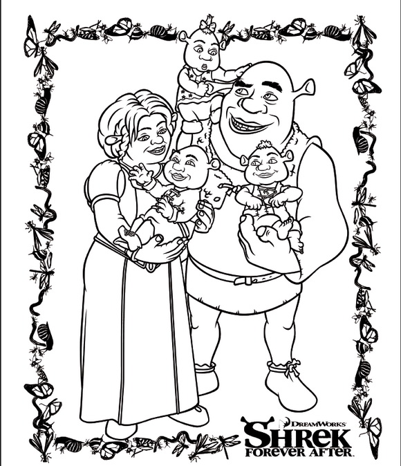 Kids-n-fun.com | Coloring page Shrek 4 Forever After Shrek 4 Forever After